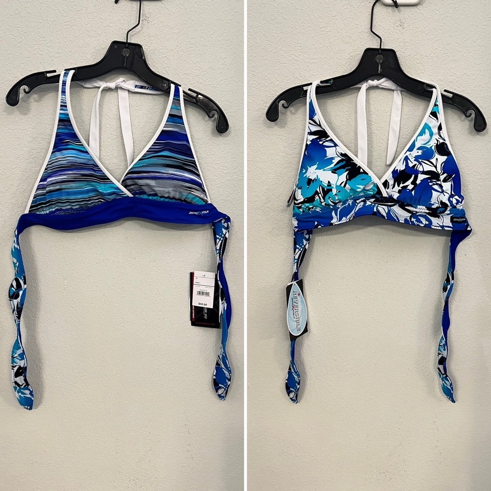 NWT Reversible Bathing Suit Top - Size 14